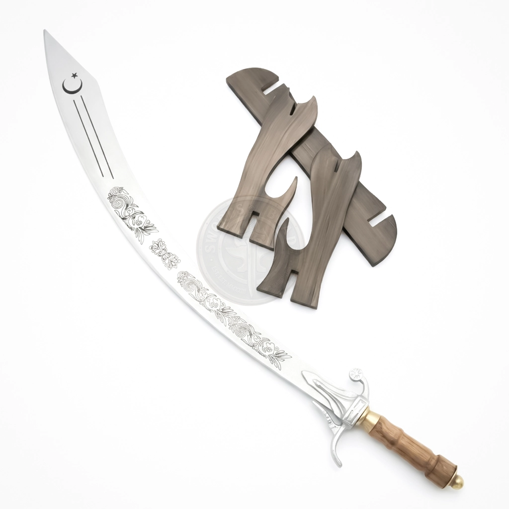 Belly Dance Dragon Scimitar with Ergonomic Wood Handle Belly Dance Dragon Scimitar Wooden Handel Sword - Image 1