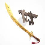 Belly Dance Dragon Scimitar Full Gold Plated Wooden Handel Sword