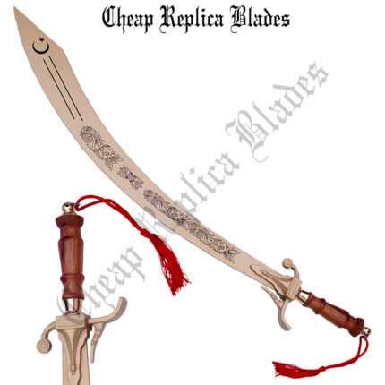 Scimitar Full Gold Wooden Handel Sword