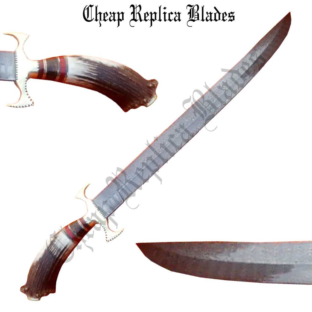 Damacus Fighting Bowie Knife-0