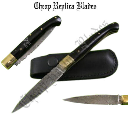 Damascus Folding Knife-0