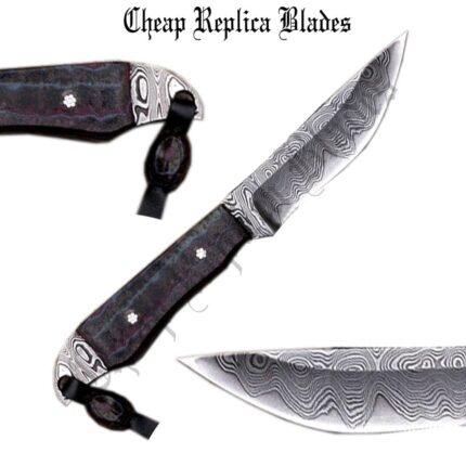 Handmade Damascus Utility Knife-0