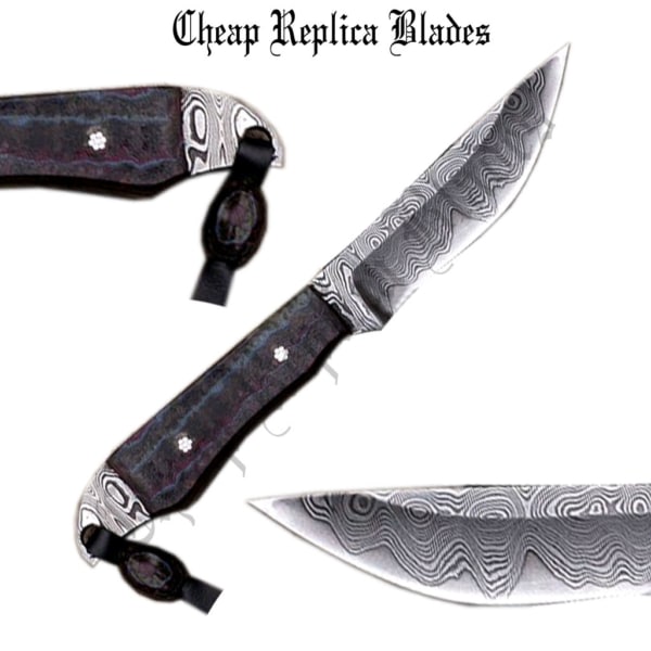 Handmade Damascus Utility Knife-0