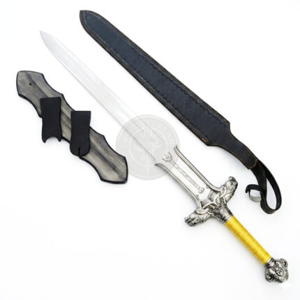 Conan the Barbarian Atlantean sword replica with detailed steel blade and fantasy warrior design.