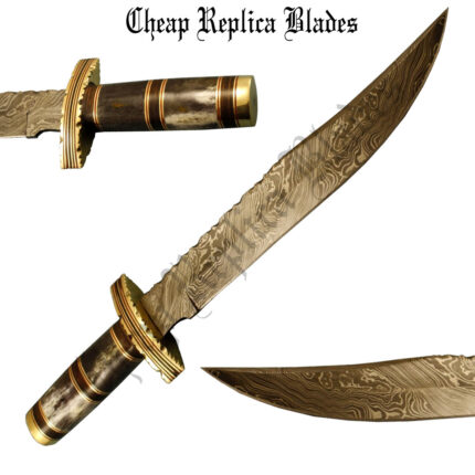 Custom Made Damascus Steel Knife-0