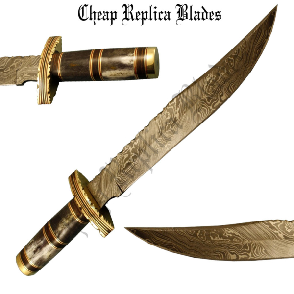 Custom Made Damascus Steel Knife-0