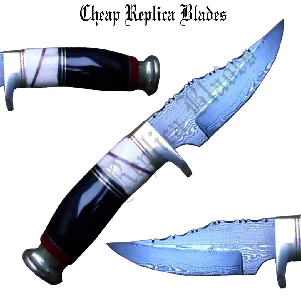 Damascus Carbon Steel Skinnging Knife-0