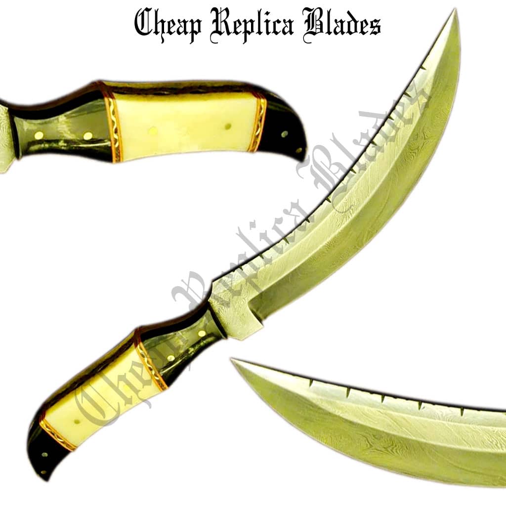 Damascus Cteel Unique Blade Knife-0