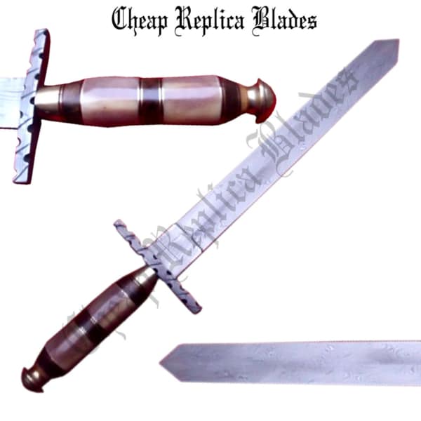 Damascus Dagger Sword-0