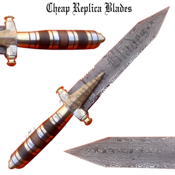 Damascus Forge Steel Dagger Knife-0