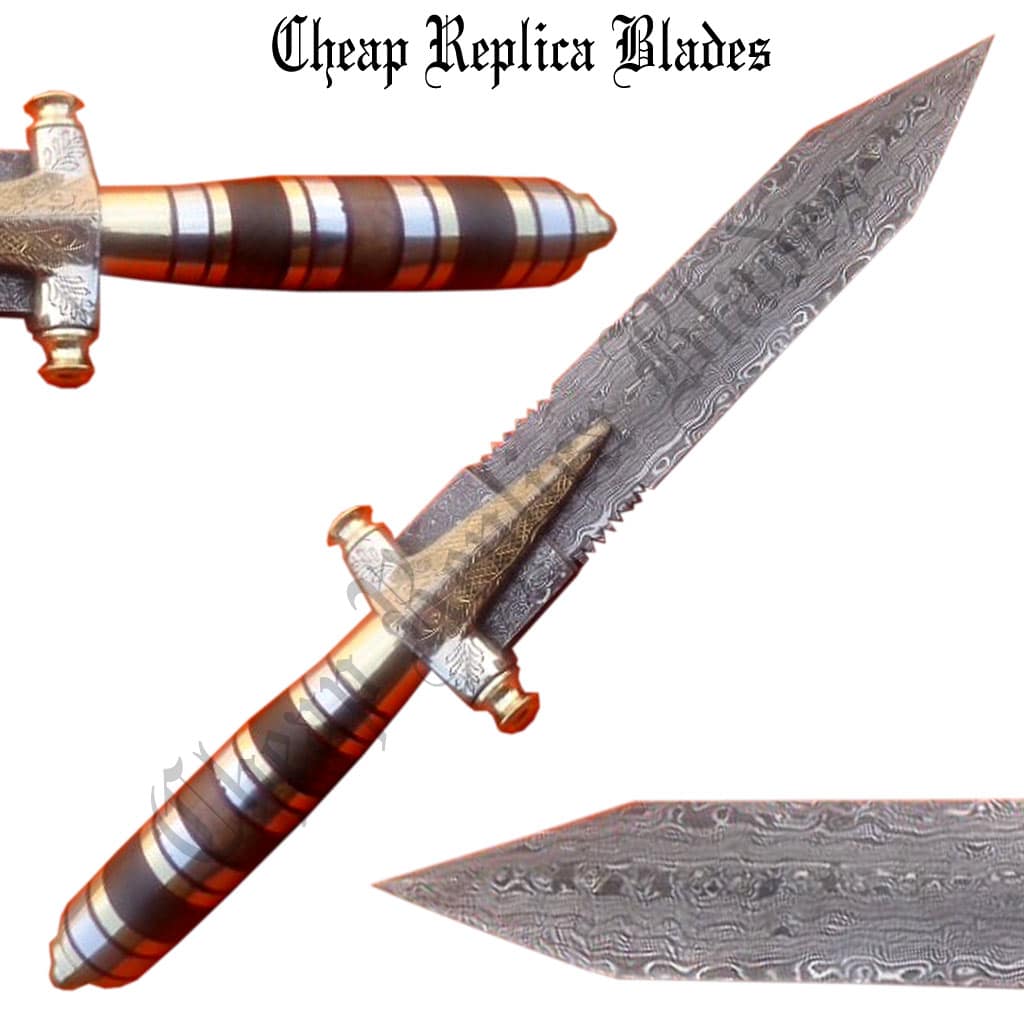 Damascus Forge Steel Dagger Knife-0