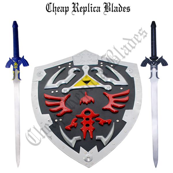 Dark Hylian Shield with Master Swords Set-0