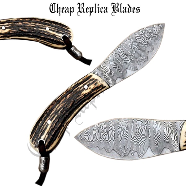 Handmade Damascus Nessmuk Knife-0