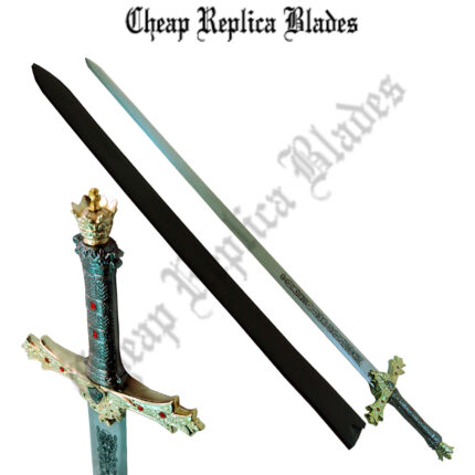 King Arthur's Excalibur Gold Medieval Sword