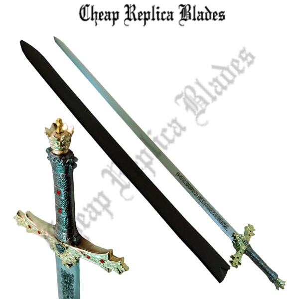 King Arthur's Excalibur Gold Medieval Sword
