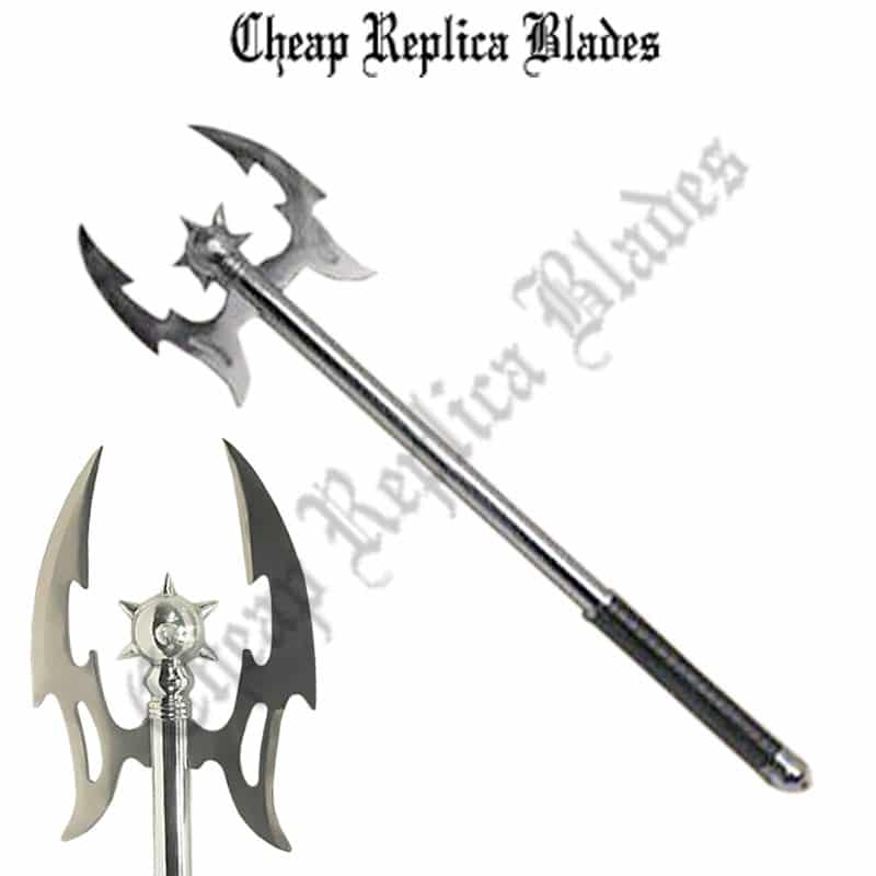 CRB-109 Medieval Battle Axe W- Spike Ball-0