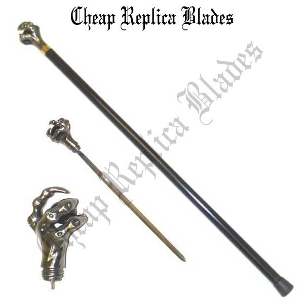 CRB-229 Dragon Claw and Ball Walking Sword Cane-0