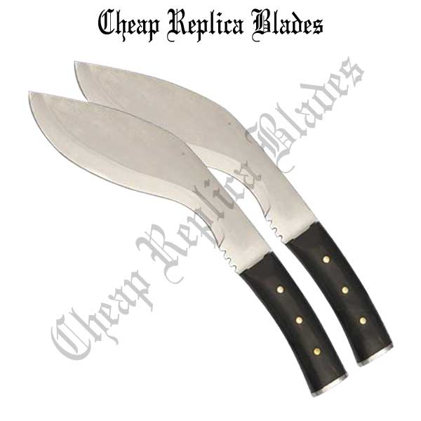 CRB-269 Resident Evil Extinction Dual Twin Machete Kukri Gurkha Knife Blades-0
