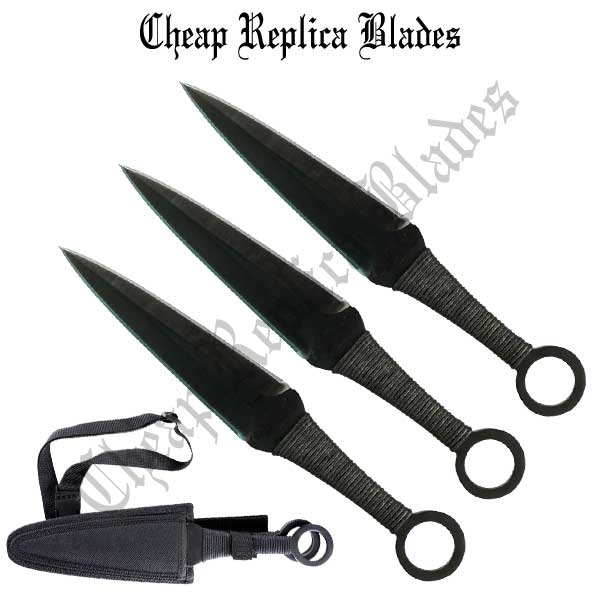 CRB-334 The Expendables Kunai Thrower Knife 12 inches Set of 3Pcs-0